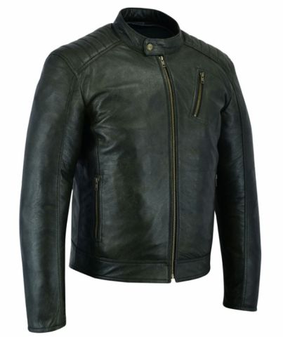 CHAQUETA DE CUERO NEGRO CLASSIC 7861NG