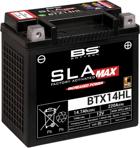 BATERIA BS BTX14HL SLA-MAX 12V 