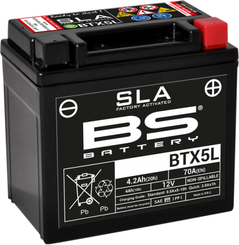 BATERIA BS BTX5L 7 BTZ6S SLA 12V 70 A