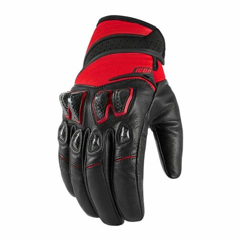 GUANTES ICON KONFLICT ROJO