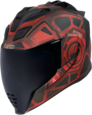 CASCO ICON AIRFLITE  BLOCKCHAIN ROJO