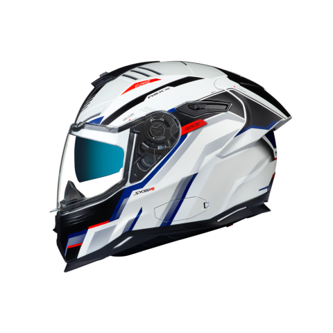 CASCO NEXX SX.100R GRIDLINE BLANCO/AZUL MATE