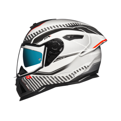 CASCO NEXX SX100R SKIDDER BLANCO ROJO MATE