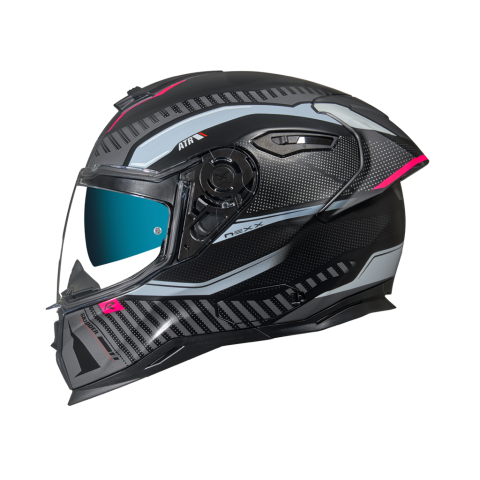 CASCO NEXX SX.100R SKIDDER NEGRO/ROSA MATE