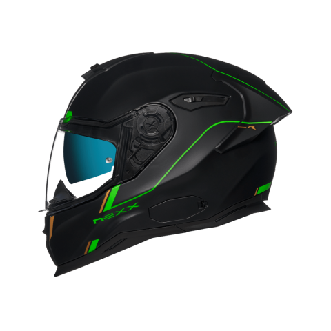 CASCO NEXX SX.100R FRENETIC NEGRO/VERDE MATE