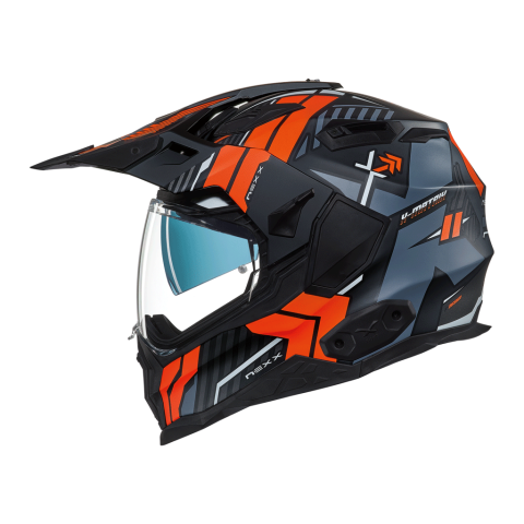 CASCO NEXX X.WED2 WILD COUNTRY NEGRO/NARANJA MATE