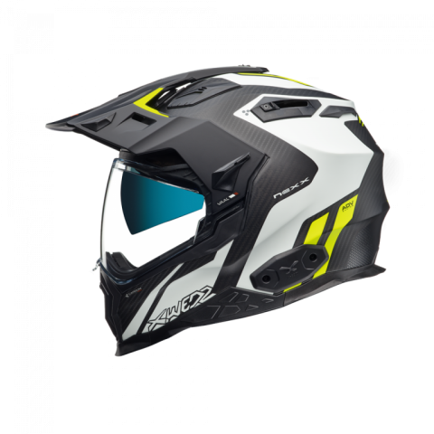 CASCO NEXX X.WED2 CARBON VAAL BLANCO/NEON MATE