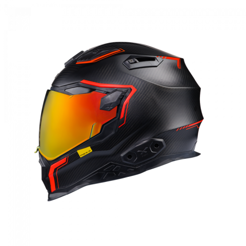 CASCO NEXX X.WST2 CARBON ZERO 2 ROJO/NEGRO MATE