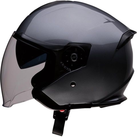 CASCO JET Z1R ROAD MAX TITANIO (DARK SILVER)